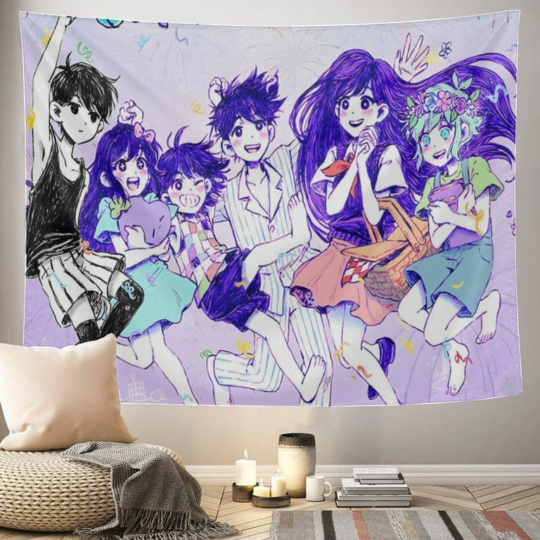 Tapestry Poster Cool Omori Wall Hanging Art Decor for Living Room