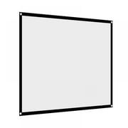 72 Diagonal 16:9 Projection Projector Screen HD Manual Pull Down Home Theater