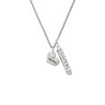 thumbnail image 2 of Delight Jewelry Silvertone Small ''Mother'' Heart with Clear Crystal Silvertone Sisters Best Friends Forever Bar Charm Necklace, 23", 2 of 4