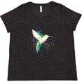 thumbnail image 3 of Inktastic Hummingbird Paint Splatter Women's Plus Size T-Shirt, 3 of 5