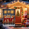 thumbnail image 2 of New Year Garden Flag 12x18 Inch Cute Fox Winter Holiday Yard Decor Double Sided Polyester Outdoor Seasonal Lawn Banner, 2 of 6