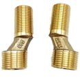 thumbnail image 2 of Conector curvo de tubo de ducha de latón, 5 uds., 1/2 "a 3/4", accesorio de tubería reductor de codo para baño, 2 of 12