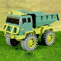 Nilvkv Classics Mighty Dump Truck - Made with Plastic, Green Toy Construction Truck, Boys and Girls, Kids, Toddlers, Ages 3 