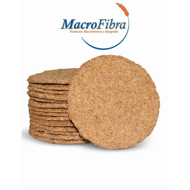 Galleta Tostis Salvado Canela Macrofibra Integral sin Azucar Vegano Macrobiotico E Integral 3 Botes c/15 Pzas