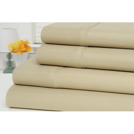 1800 Count Bamboo Egyptian Comfort Extra Soft Solid Bed Sheets 4