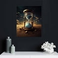 thumbnail image 4 of COMIO Canvas Wall Art Slowly Passing Hourglass Interesting Life Canvas Print Artwork Wall Art Paintings Print for Living Room Dinning Room Bedroom Bathroom Home Decor, 4 of 4