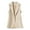 Beige, variant on Petite Sleeveless Split Back Vest Tailored Casual for Women Stylish Wear Lightweight Comfortable Fashion Outerwear