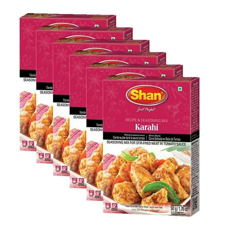 Shan - Karahi Seasoning Mix 1.76 oz, 50g (Pack of 6)