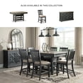 thumbnail image 2 of Ashley Furniture Tyler Creek Wine Rack Counter Height Dining Table in Black, 2 of 14