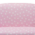 thumbnail image 3 of Baxton Studio Erica Pink and White Upholstered Kids 2-Seater Sofa, 3 of 8