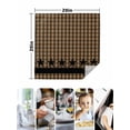 thumbnail image 4 of Brown Black Plaid Cloth Napkins Set of 6 Reusable Dinner Napkins, Vintage Rustic Star Buffalo Check Cocktail Napkin Washable Table Napkins for Wedding/Holiday Party/Baby Shower 20"x20", 4 of 7