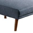 thumbnail image 4 of Dora 62 Inch Modern Adjustable Chaise Lounger with Channel Tufting, Blue- Saltoro Sherpi, 4 of 5