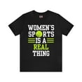 thumbnail image 2 of DJH Apparel | Women's Sports Is A Real Thing Tennis Unisex Tshirt, 2 of 8