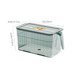thumbnail image 1 of Contenedor hermético para almacenar alimentos con organizador de congelador de plástico H le, caja bento para despensa de cocina, refrigerador, estante de armario, pieza única, transparente, apilable, 1 of 6