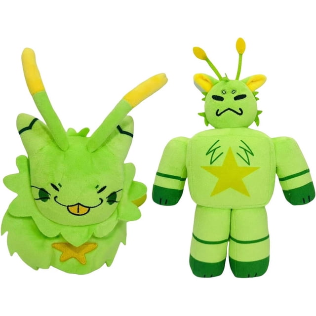 Peluche de Regretevator Gnarpy Gato Alien Verde 8.6 Pulgadas, Juguete Suave para Niños y Niñas Regalo Fans Gnarpy Regretavator (2 Piezas: Gnarpy Gato Verde y Robot Gato)