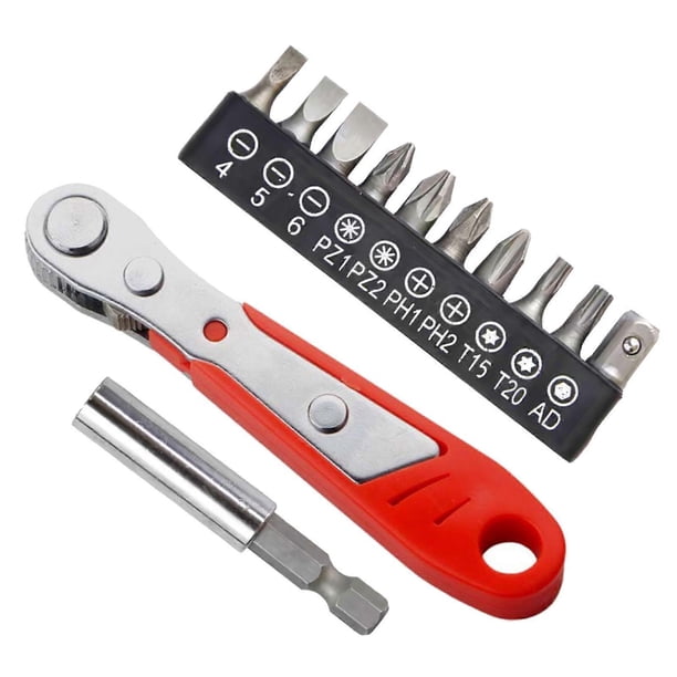 36 Tooth Mini Ratchet Screwdriver Set Wrench Narrow Space Repair Steel Multi Bit Tool Kit with Socket Heads Hand Tool