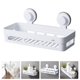 thumbnail image 2 of Estante de almacenamiento de pared de plástico para baño (blanco), 2 of 7