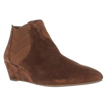 - Womens Via Spiga Harlie Woven Ankle Booties, Chestnut