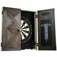thumbnail image 2 of Bellevue Wood Dartboard Cabinet with 18-inch Bristle Dartboard and Steel Tip Dart Set Perfect for Cricket by Barrington Billiards, 2 of 9