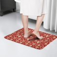 thumbnail image 4 of Red Christmas Gingerbread and Mitten Flannel Non Slip Door Rugs,Washable Door Mats Indoor,Decorative Door Mats,Dirt-Resistant and Absorbent Doormat for Entrance,Bedroom,Kitchen,Bathroom,23.5"x16", 4 of 5