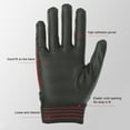 thumbnail image 3 of 1 Pair Work Gloves Protective High Voltage Electrical Insulating Glove Rubber Safety MittenBreathable Mittens Motorcycle Black Red S, 3 of 10