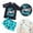 Blue, variant on Gzbliryd Swimming Suit Upf 50 Summer Beach Swimwear Boys Two Piece Swimsuits for Teen Boys Two Piece Set (Blue,11-12 Years)