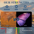 thumbnail image 7 of 1 Pcs License Plate Covers & Frames, Vivid Purple Butterfly in Close - up against Black Background For Decorative Front, Aluminum License Plate Covers & Frames Cover For Men Women, 12" X 6", 7 of 7