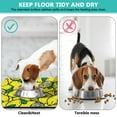 thumbnail image 4 of Dog Food Mat with Bright Floral Lemon Pattern, Waterproof Absorbent Pet Feeding Mat, Non-Slip, Quick Dry, Easy Clean Mat for Kitchen and Bathroom, 4 of 7