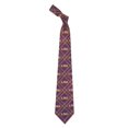 thumbnail image 2 of LSU Tigers Checked Woven Poly Tie, 2 of 4