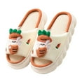 thumbnail image 6 of Women Men Soft Warm Indoor Slippers Cute frog Cartoon Anti-slip Shoes L0W4.AU, 6 of 6