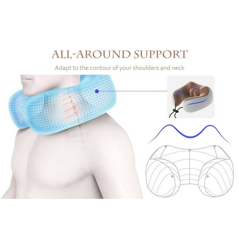 Face Care Devices Neck Massager Relaxation Knead Heat Vibrator Travel  Ushaped Pillow Car Airport Office Siesta Electric Cervical Spine Massage  221208 From Mang07, $21.19