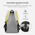 thumbnail image 3 of yeacher Stylish 3-Piece Men's Backpack Set for Travel, Work, and Leisure - Red (Laptop-Friendly, Durable Nylon & Polyester), 3 of 6