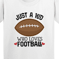 thumbnail image 4 of Inktastic Football Fan Just a Kid Youth T-Shirt, 4 of 5