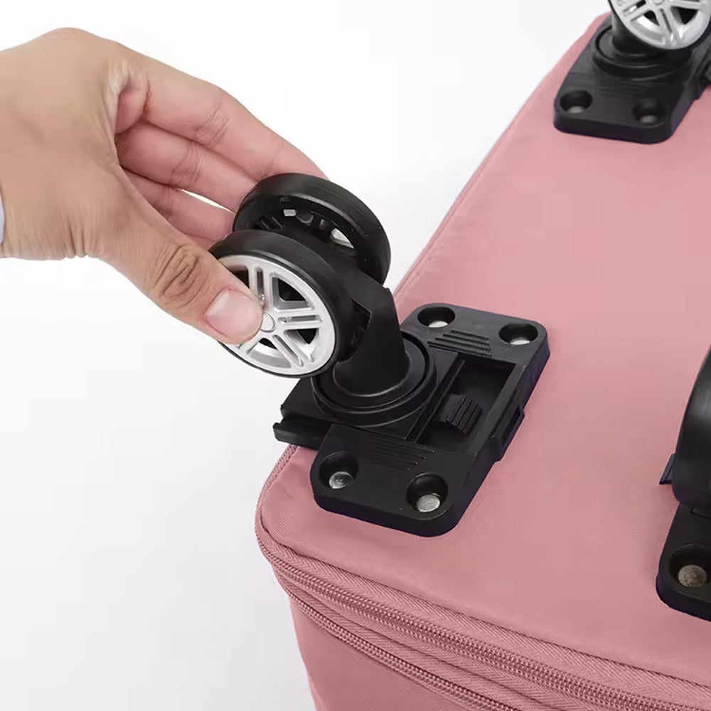 Rolling Duffle Bag, Expandable and Foldable Travel Bag for Weekend Trips and Carry-on Luggage