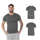 thumbnail image 2 of Playera Cuello Redondo para Caballero, Color Gris, Talla Mediana, 100% Poliéster. Yazbek C1302, 2 of 3