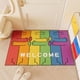 thumbnail image 2 of Alfombra antideslizante para el hogar, Felpudo de bienvenida con personalidad de arco iris, antipolvo, antisuciedad, para entrada y pasillo Fivean unisex, 2 of 2