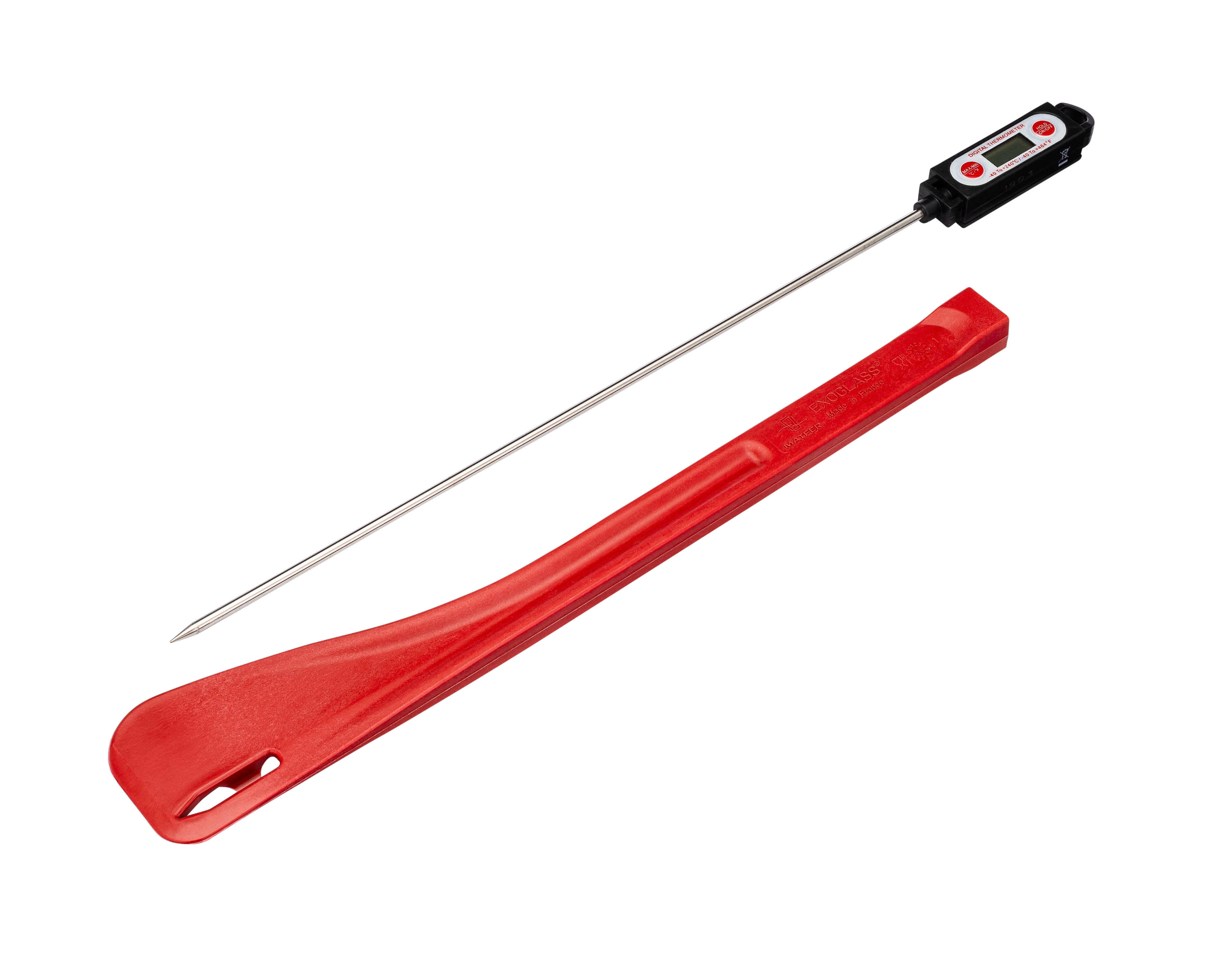 Matfer Bourgeat Exoglass® Thermometer Spatula, w/ Detachable Probe
