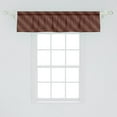 thumbnail image 2 of Ambesonne Retro Window Valance, Nostalgic Polka Dots Funk, 42" x 12", Dark Brown Vermilion, 2 of 3