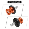 thumbnail image 5 of Unique Bargains 1 Pair Swingarm Spools, CNC Swing Arm Spools Slider Stand Universal for Motorcycle Durable Aluminum Alloy Orange 8mm, 5 of 7