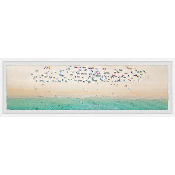 Marmont Hill Summer Paradise Framed Wall Art, 10" x 30"