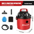 thumbnail image 6 of Vacmaster Red Edition Portable Wet Dry Shop Vacuum, 2.5 Gallon 2 Peak HP 1-1/4 inch Hose, 6 of 6