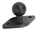 thumbnail image 1 of 1 Inch Ball Mount Base, Aluminum Alloy Wearproof AMPS Adapter Plate CNC Machined High  Anti Slip  for Off Road Vehicles, 1 of 8