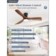 thumbnail image 5 of Ventilador de Techo Fanbulous de 52" Nogal con 3 Aspas y Control Remoto, 3475 CFM, 5 of 9