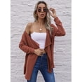 thumbnail image 1 of Solid Color Open Front Long Sleeve Spring Shawl Jacket for Women, 1 of 3