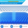 thumbnail image 5 of Large Gel Seat Cushion for Long Sitting , Soft & Breathable, Gel Cushion for Wheelchair Reduce Sweat, Gel Chair Cushion for Hip Pain, Gel Seat Cushion for Office Chair（Blue), 5 of 8
