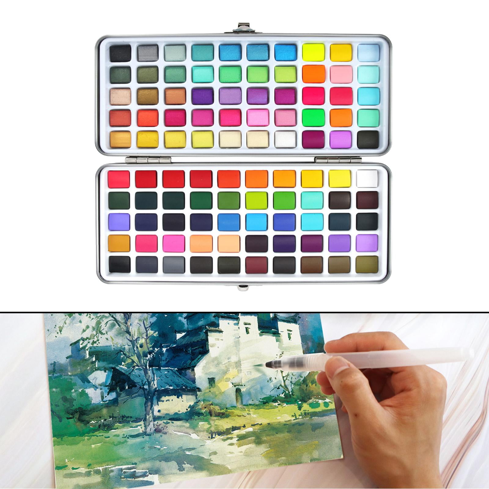 100 Vivid Colors Watercolor Paint Set Party Favors Drawing Art