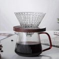 thumbnail image 2 of Pour Over Coffee Server Vertical Stripes Glass Coffee Pot Heat Resistant V60 Drip Coffee Share Pot, 2 of 5
