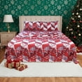 thumbnail image 1 of Hitime Juego de Sábanas Navideñas 3 Piezas Tamaño Individual, Bolsillos Profundos 16 Pulgadas, Microfibra de Poliéster Suave con Estampado Festivo, Ideal para Decoración y Regalo, 1 of 8