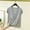 *Gray, variant on Women's Modal V Neck Short Sleeve Top,Casual Loose T-Shirt,Comfy Solid Color Summer Blouse with Padding Pink,Women's Plus XXL
