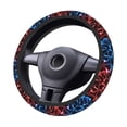 thumbnail image 2 of Balery Red And Blue Lightning Fundas elásticas antideslizantes para volante, funda protectora universal para hombre y mujer, 15 pulgadas, accesorios para coche., 2 of 6